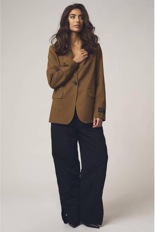 Gossia gestreepte blazer bruin - Foto 2