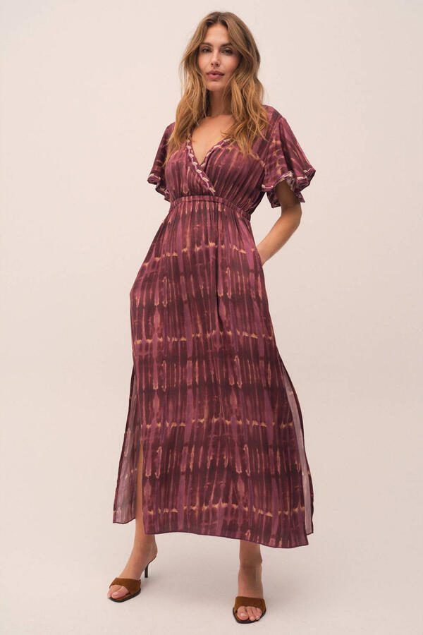Gossia maxi jurk donkerrood