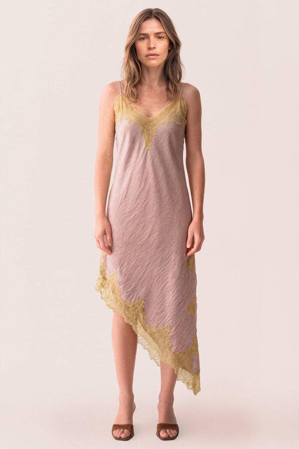 Gossia midi jurk oudroze