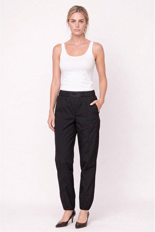 Gossia mom high waist casual broek zwart