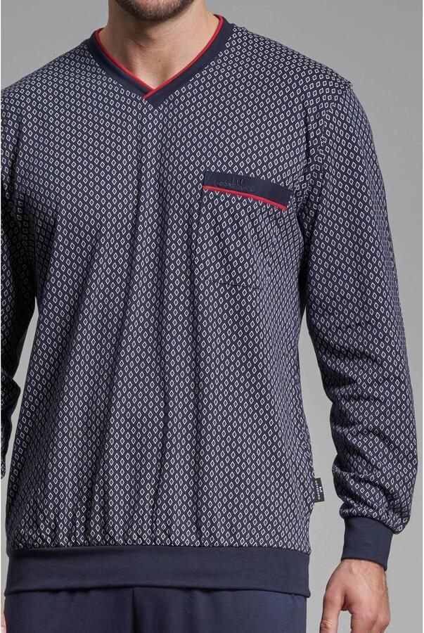 Götzburg pyjama donkerblauw rood wit - Foto 2