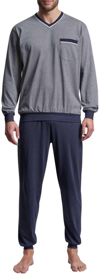 Götzburg pyjama donkerblauw wit - Foto 3