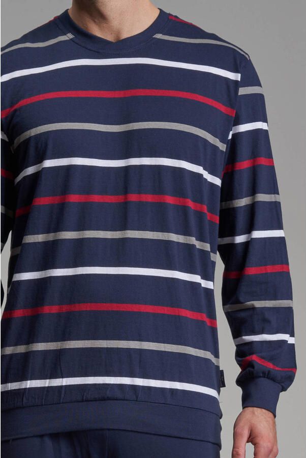 Götzburg pyjama donkerblauw wit rood - Foto 2