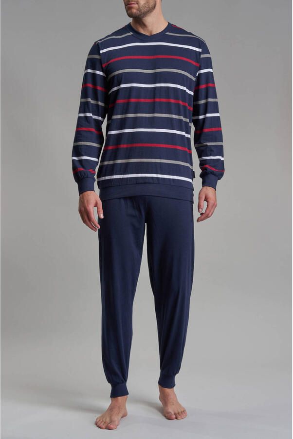 Götzburg pyjama donkerblauw wit rood