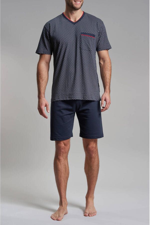 Götzburg shortama donkerblauw
