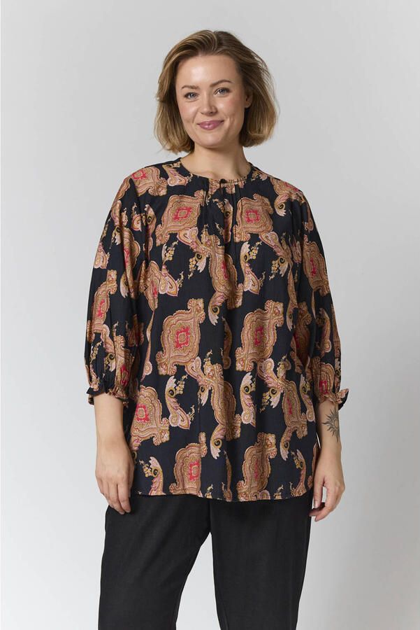Gozzip blouse met print meerkleurig