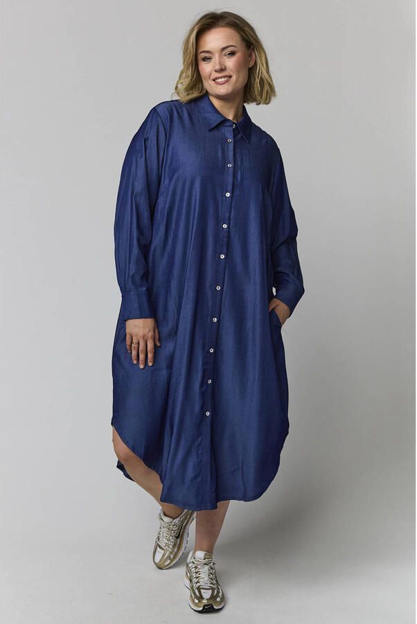 Gozzip blousejurk donkerblauw