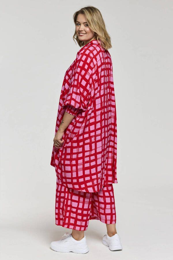 Gozzip geruit tuniek roze - Foto 2