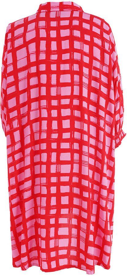 Gozzip geruit tuniek roze - Foto 3