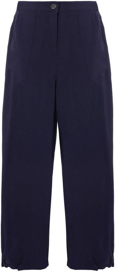 Gozzip high waist barrel broek CLARA donkerblauw
