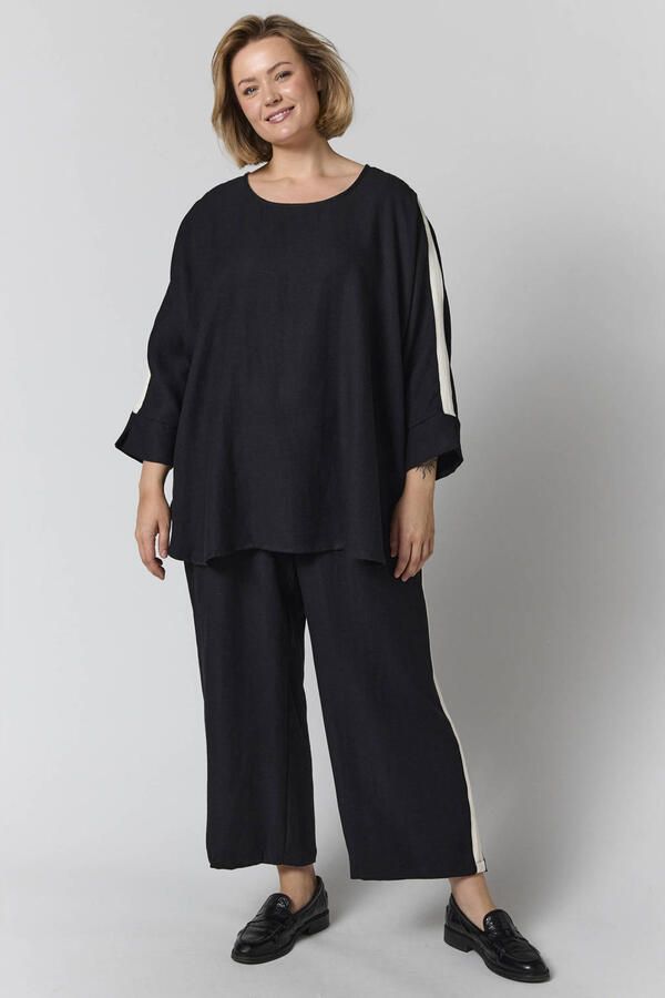 Gozzip Plus Size blouse zwart - Foto 3