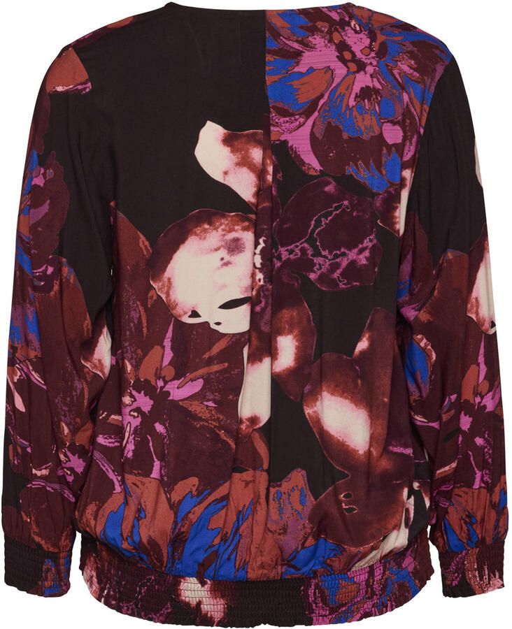 Gozzip Plus Size gebloemde blouse meerkleurig - Foto 2