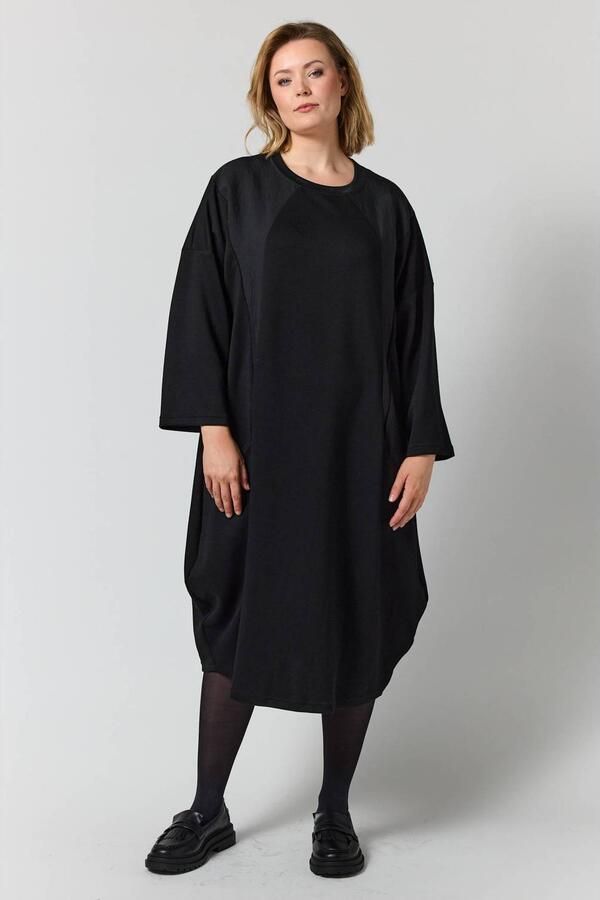 Gozzip Plus Size jurk zwart