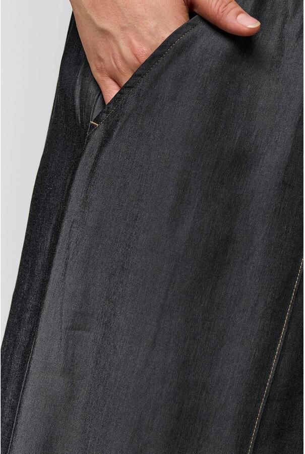 Gozzip wide leg broek zwart - Foto 2