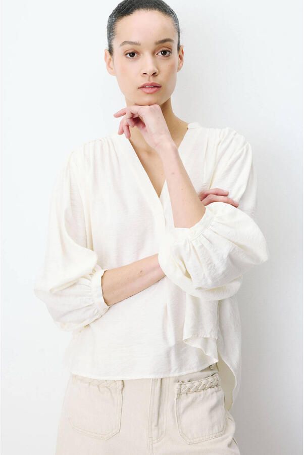 GRACE & MILA Dames Blouses Blouse Ecru - Foto 5