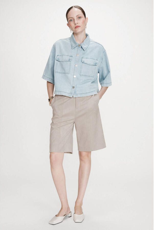 Grace & Mila blouse light blue denim - Foto 3