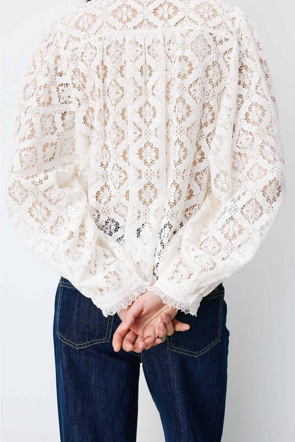 GRACE & MILA Dames Blouses Blouse Gebroken Wit - Foto 7