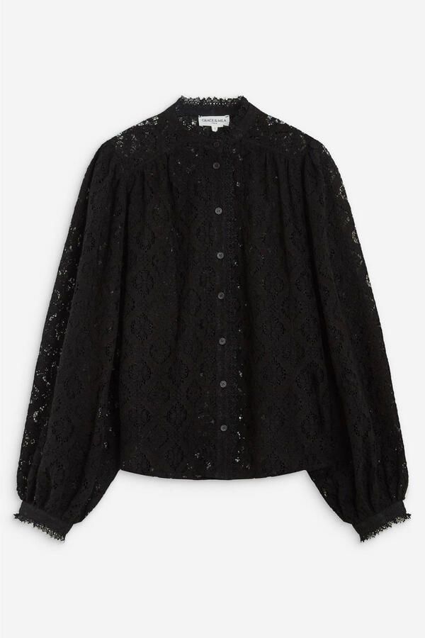 GRACE & MILA Dames Blouses Blouse Zwart - Foto 5
