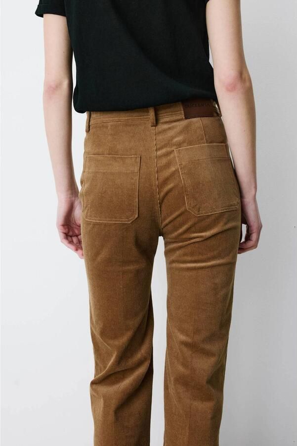Grace & Mila corduroy flared broek camel - Foto 3