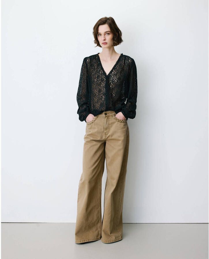 Grace & Mila flared jeans camel - Foto 2