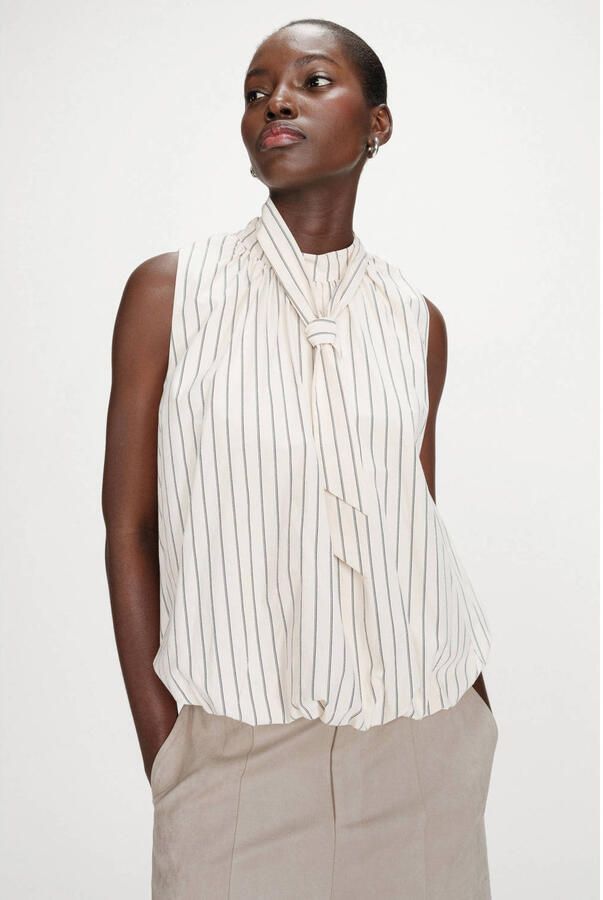 Grace & Mila gestreepte mouwloze top