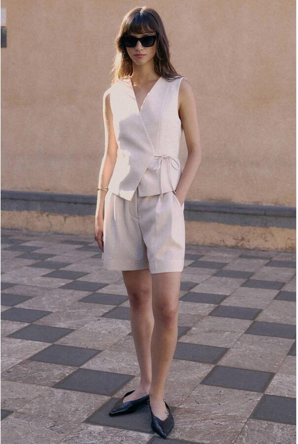 GRACE & MILA Dames Blazers Ss26111015 Ecru - Foto 6