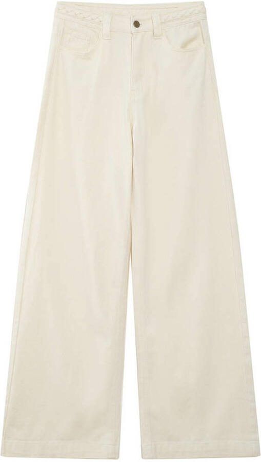 Grace & Mila high waist wide leg jeans crème - Foto 3