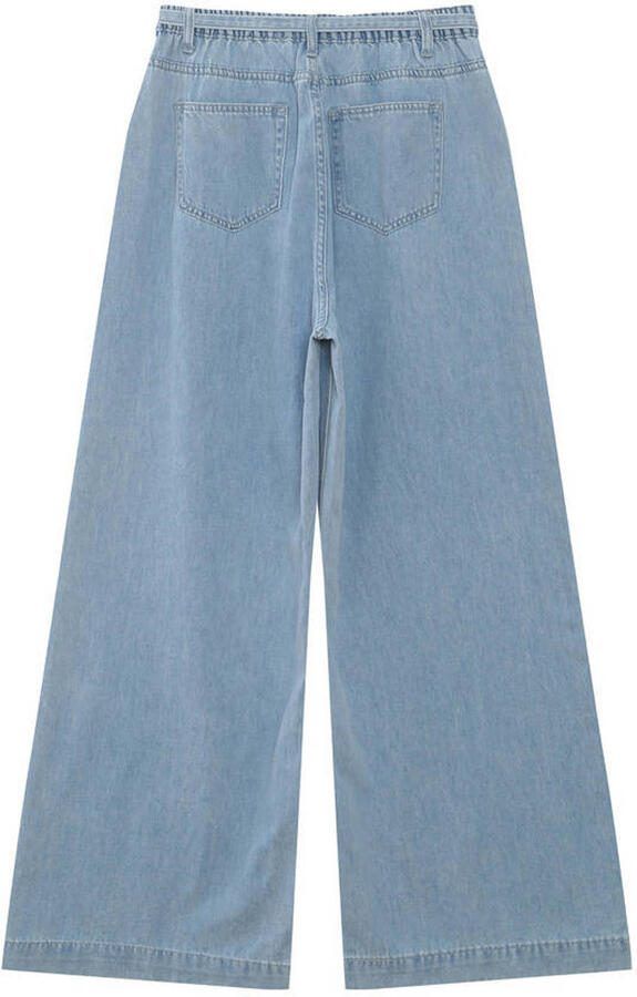 Grace & Mila high waist wide leg jeans light blue denim - Foto 3