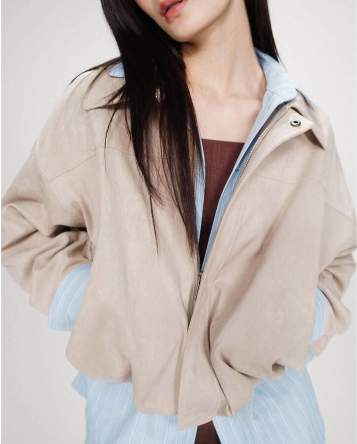 GRACE & MILA Dames Jassen Ss26111017 Beige - Foto 5