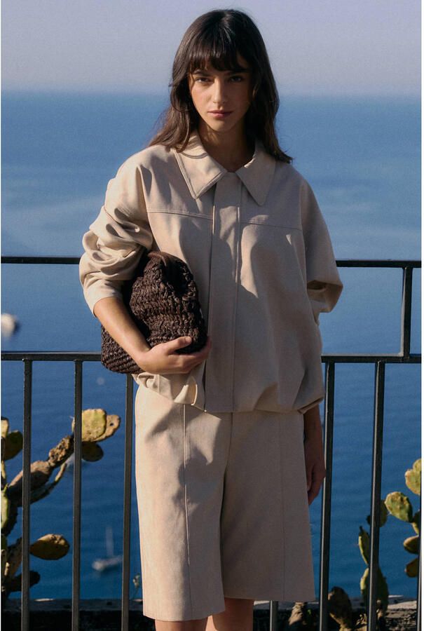 GRACE & MILA Dames Jassen Ss26111017 Beige - Foto 6