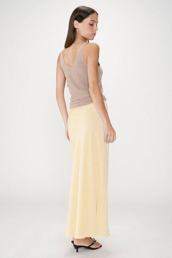 Grace & Mila maxi rok geel - Foto 3