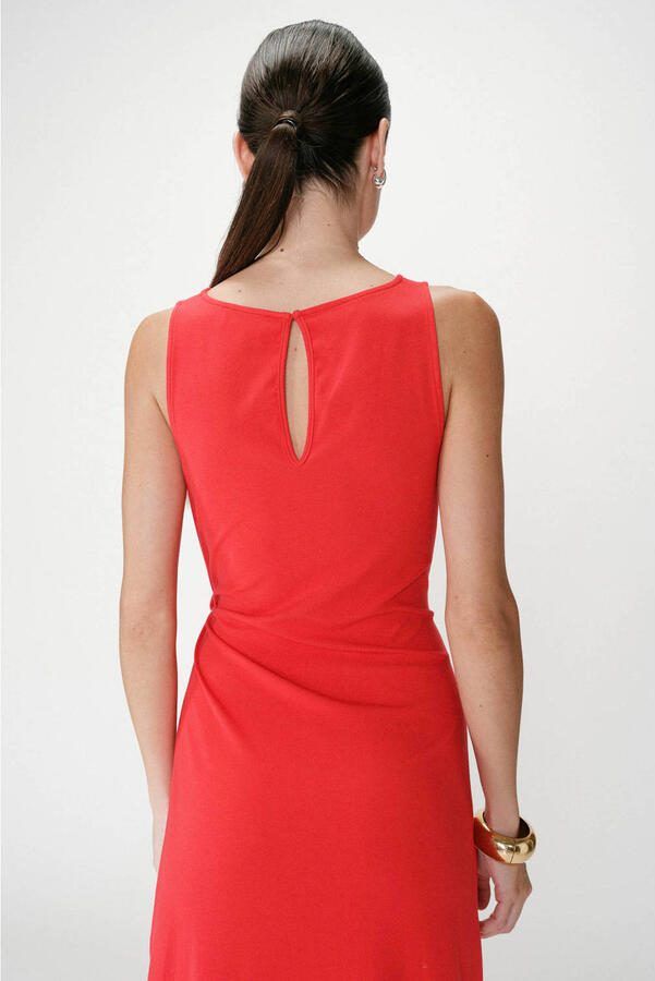 Grace & Mila midi jurk rood - Foto 2