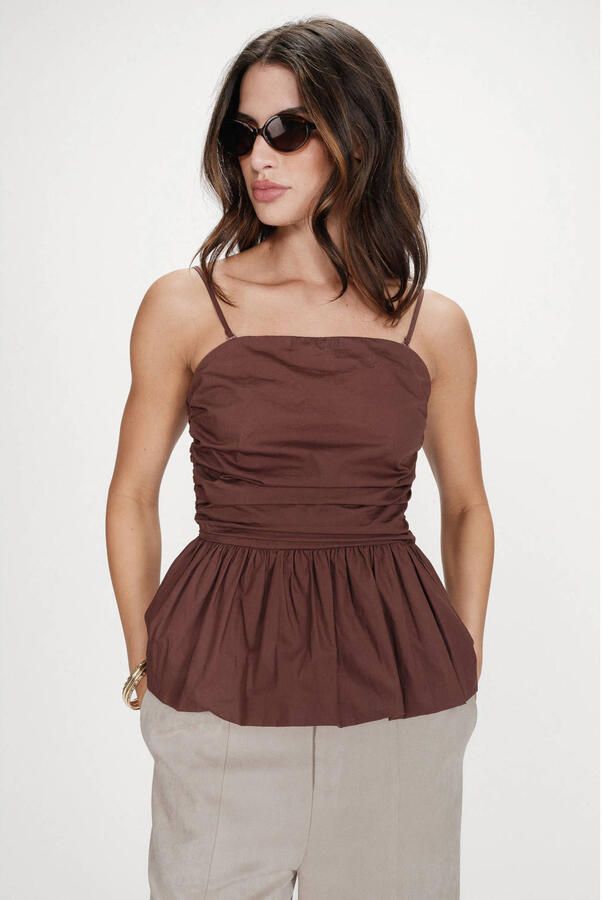 GRACE & MILA Dames Tops & T-shirts Ss2617087 Bruin - Foto 5