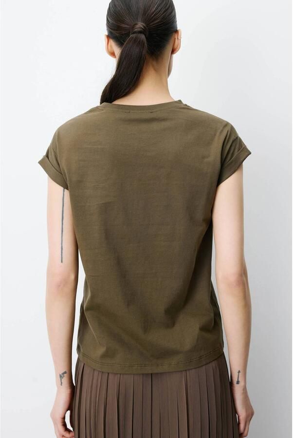 Grace & Mila T-shirt met tekst kakigroen - Foto 3
