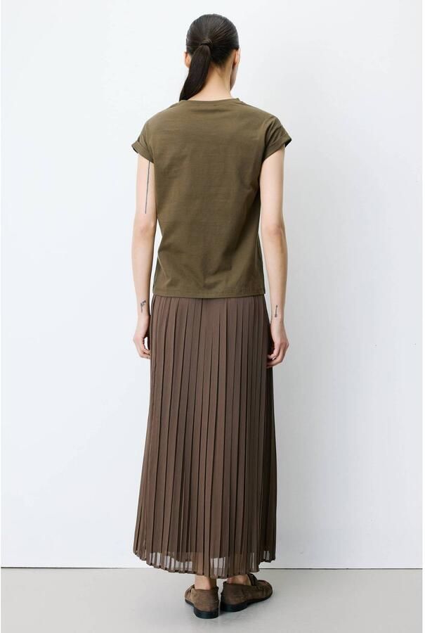 Grace & Mila T-shirt met tekst kakigroen - Foto 2