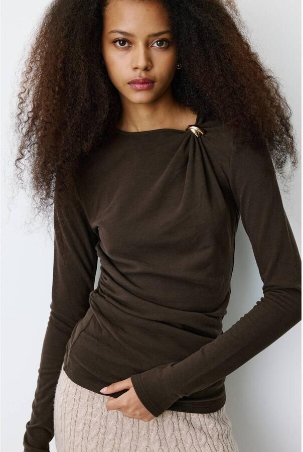 Grace & Mila top bruin
