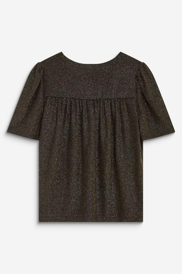 Grace & Mila top met glitters goud zwart - Foto 3