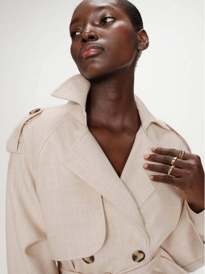 GRACE & MILA Dames Jassen Ss26111004 Beige - Foto 5