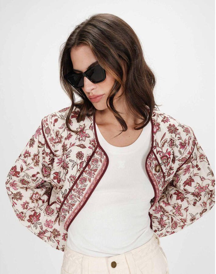 Grace & Mila tussenjas met quilted crème