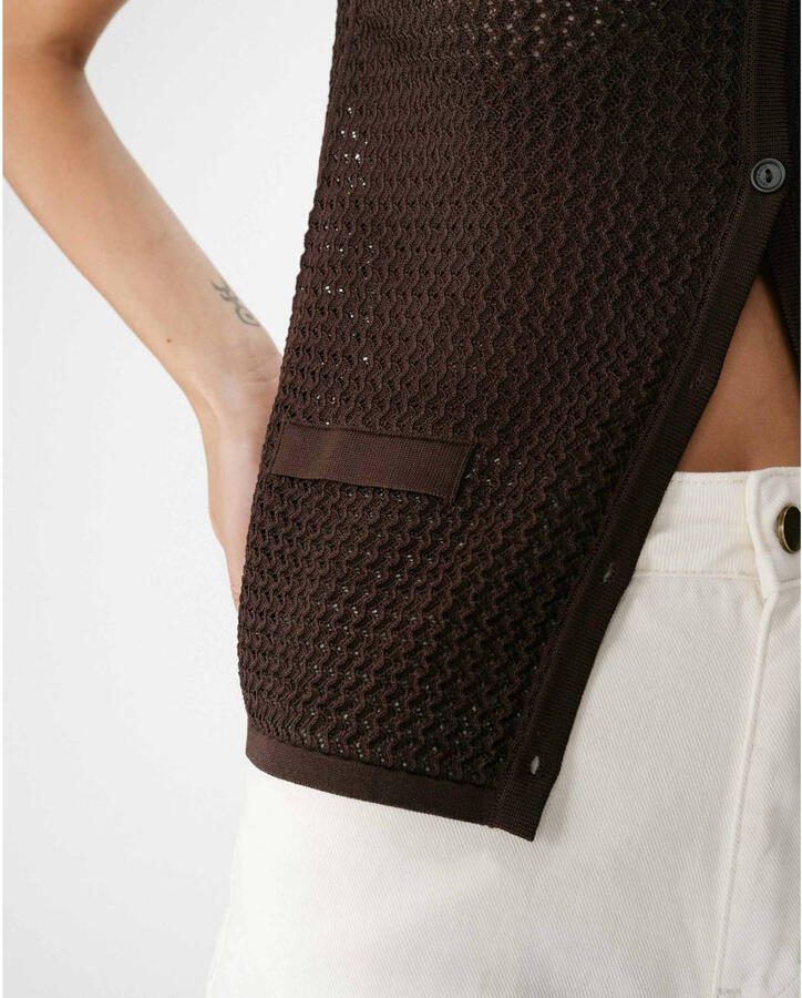 GRACE & MILA Dames Truien & Vesten Ss2627005 Bruin - Foto 6