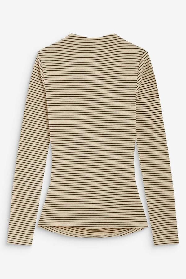 GRACE & MILA Dames Tops & T-shirts T-shirt Beige - Foto 5