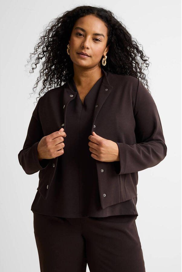GREAT LOOKS casual bomberjacket donkerbruin