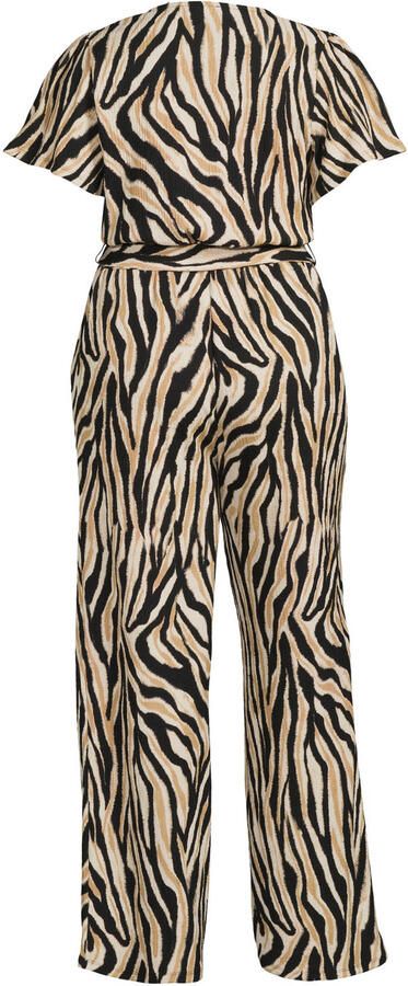 GREAT LOOKS crinkle jumpsuit met zebraprint - Foto 2