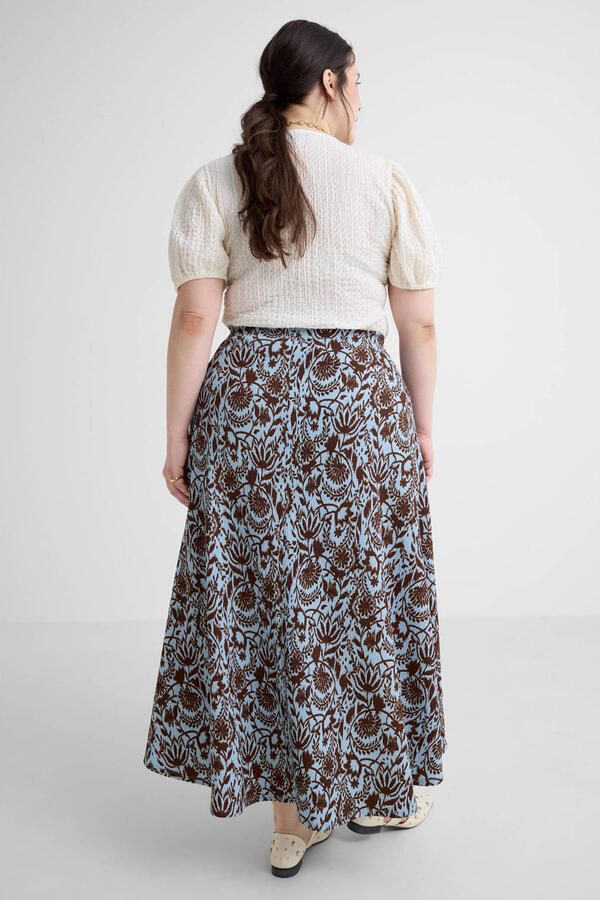 GREAT LOOKS crinkle maxi wikkelrok met bloemenprint - Foto 3