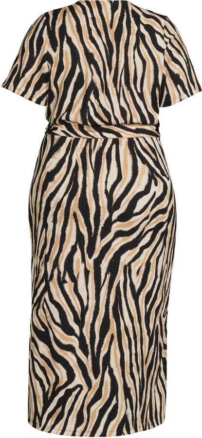 GREAT LOOKS crinkle overslagjurk met zebraprint multi - Foto 3