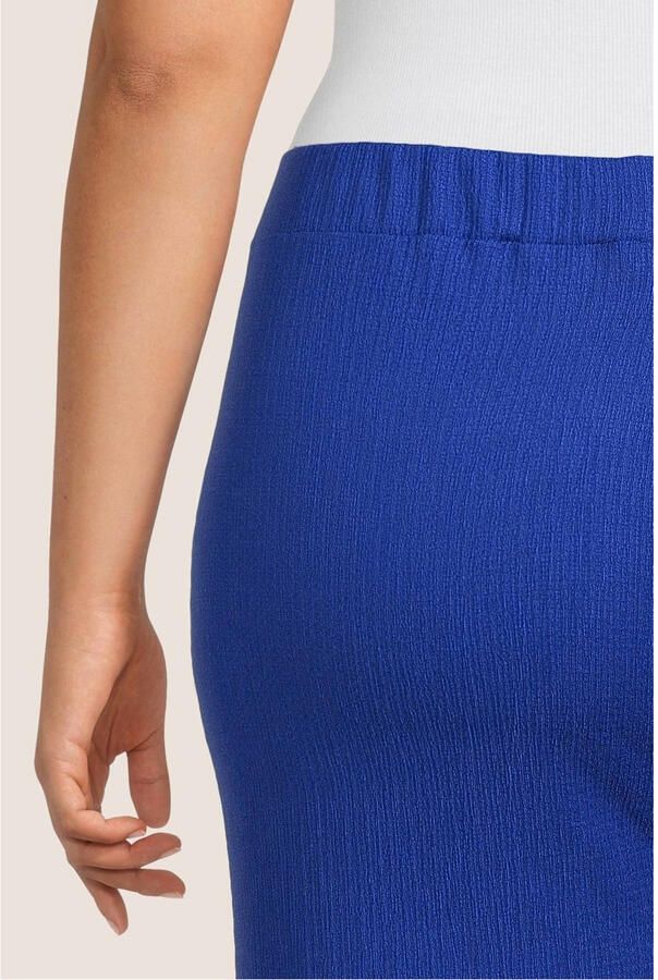 GREAT LOOKS crinkle wide leg broek blauw Dames Jersey Effen 44