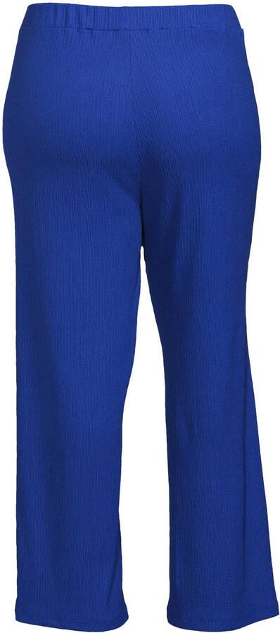 GREAT LOOKS crinkle wide leg broek blauw Dames Jersey Effen 44 - Foto 4