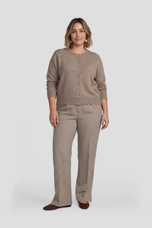 GREAT LOOKS gebreide vest taupe - Foto 2