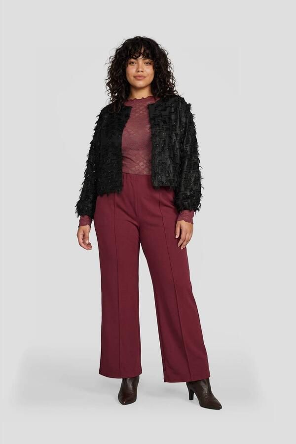 GREAT LOOKS glitter jasje met textuur zwart - Foto 2