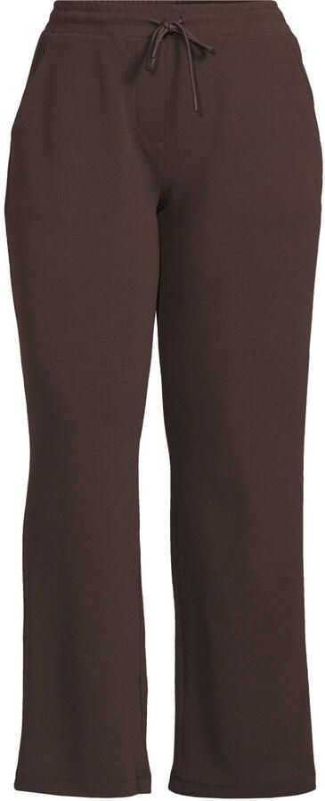 GREAT LOOKS wide leg broek donkerbruin